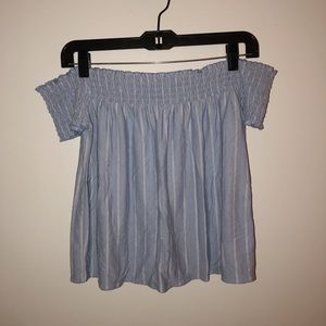 American Eagle smocked off the shoulder top